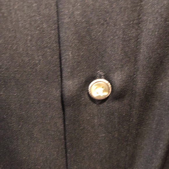 Elliott Classic Black Men's XL 17/17.5 Button Up Silky Shirt L/S Polyester - Picture 3 of 5